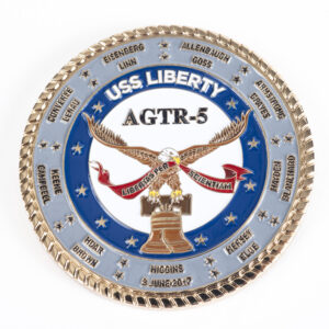 USS Liberty Challenge Coin (Front)