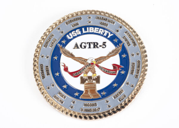 USS Liberty Challenge Coin (Front)