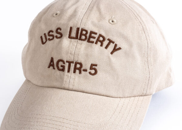 USS Liberty Golf Cap (Beige) - Image 5