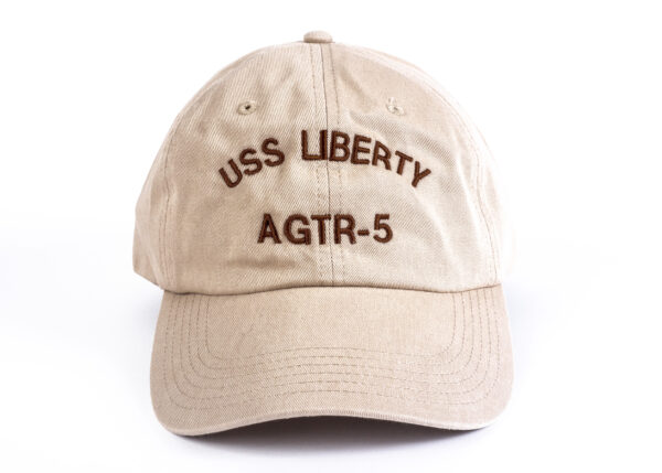 USS Liberty Golf Cap (Beige) - Image 3