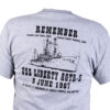 Gray w/Black Ship & 2 Lost Marines Tee Shirt - Image 2